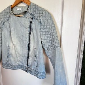 Rare Pimkie Moto Light Wash Jean Jacket 🪴